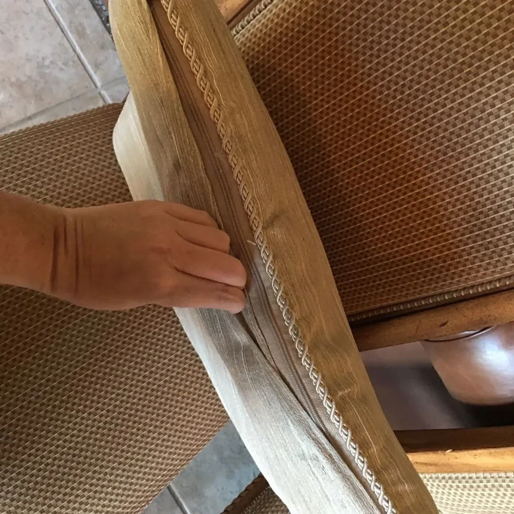 HIGH END Taupe Stripe Textured Pillow